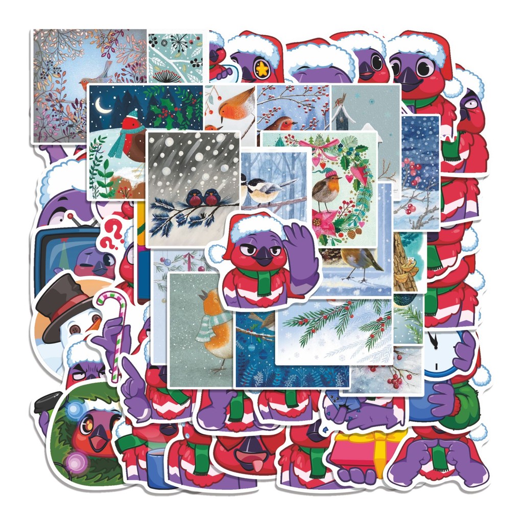 

COD 50 Pcs Stiker FINCH Lucu Anti Air Untuk Dekorasi Notebook Sepeda Skateboard Handphone