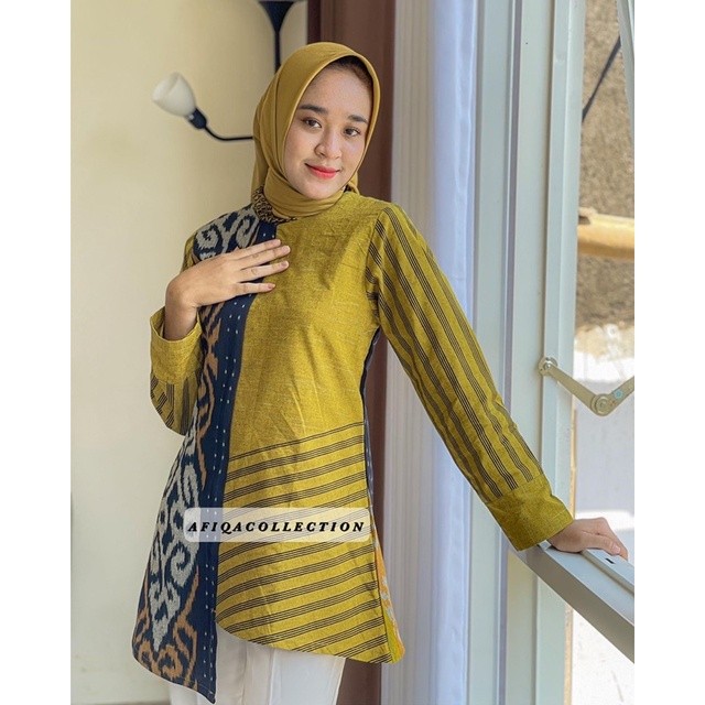 LURIK Blouse tenun kombinasi lurik