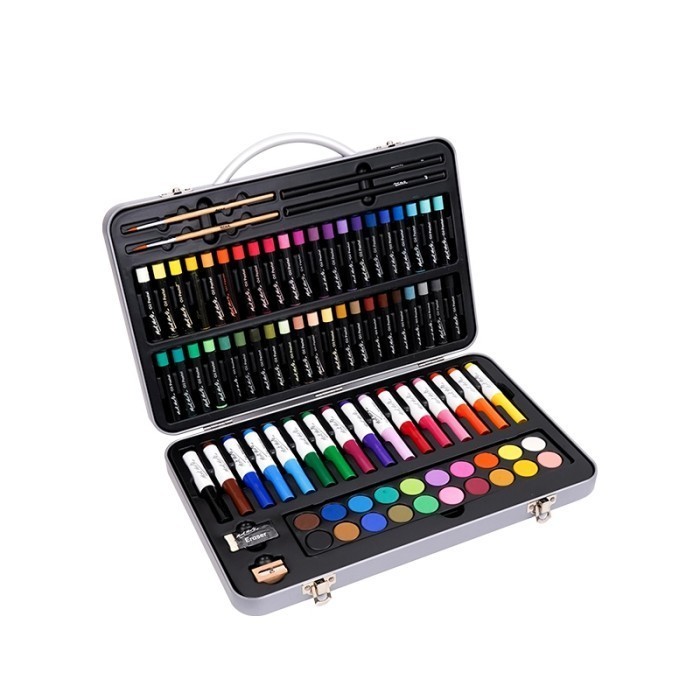 

OHSOME MONT MARTE Mixed Media Drawing Art Set Aneka Peralatan Gambar Spidol Crayon Cat Air 85pcs