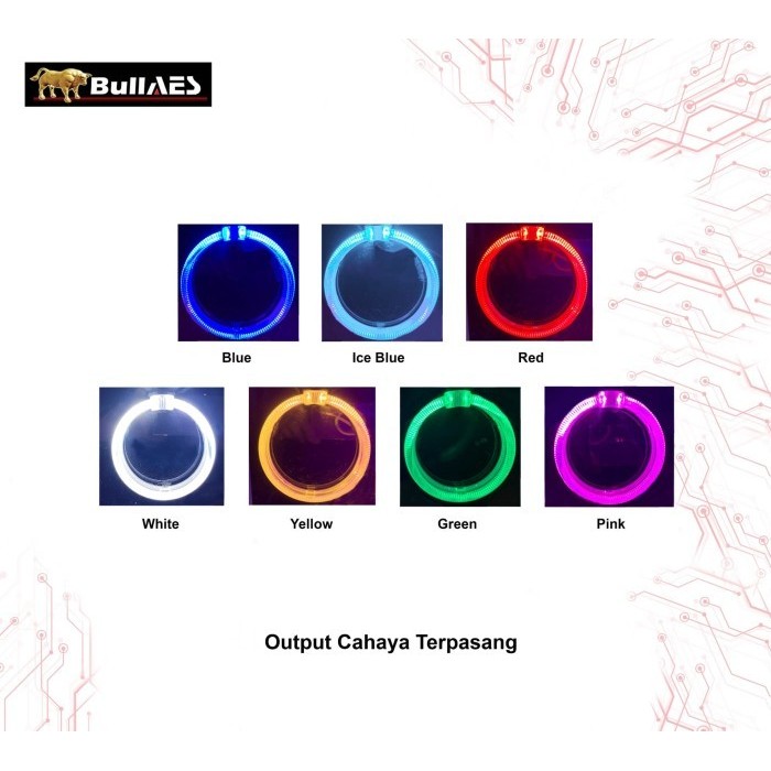 [[CONIXX]]Promo Led Chip Angel eye Kristal ring ONLY LED CHIP - Kuning