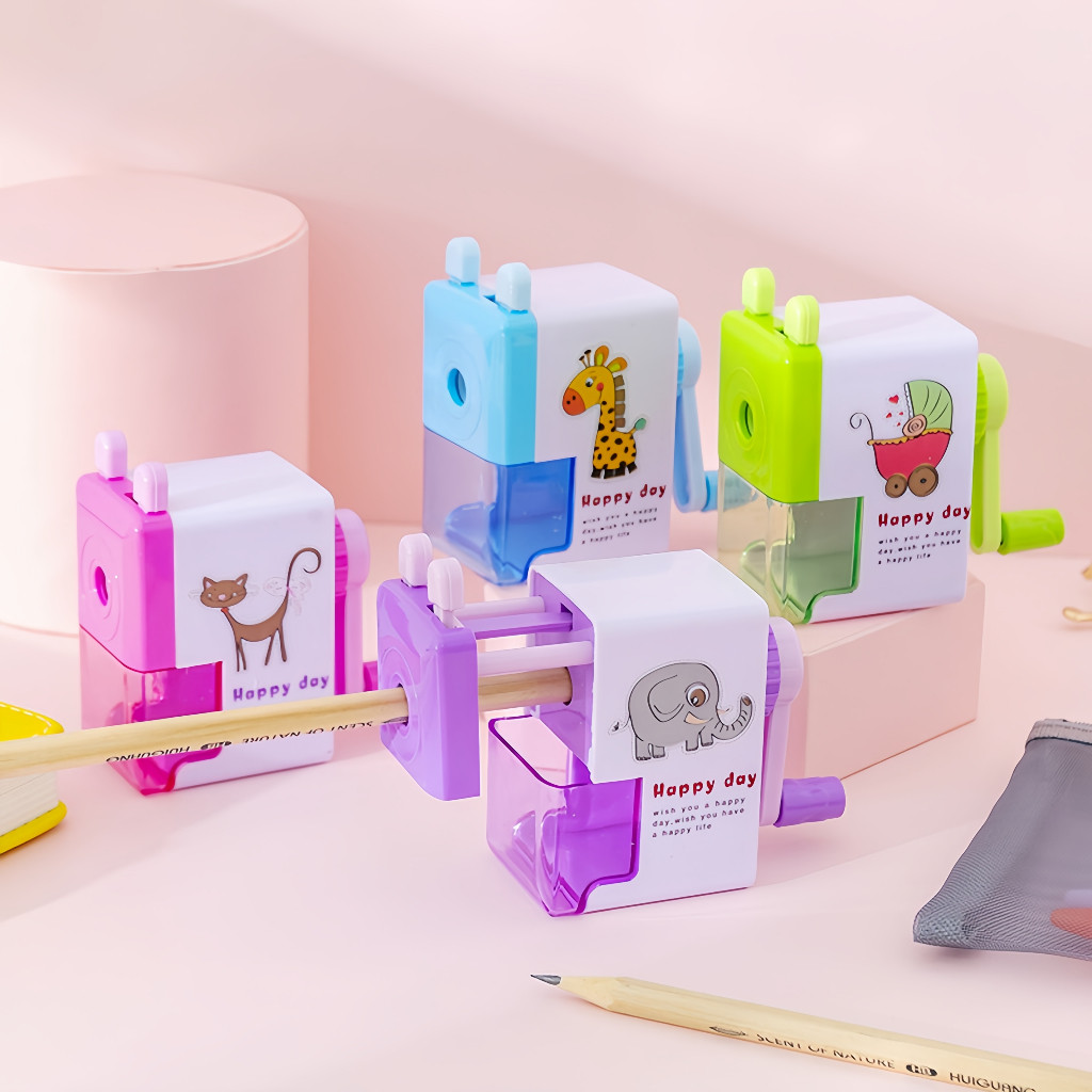 

Promo Rautan Putar / Rautan Meja 4 Warna Anti Slip, Pencil Sharpener / Pisau Terbuat Dari Bahan Besi Alloy dS-84