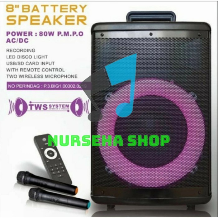 Speaker aktif portabel professional noise 899 q II