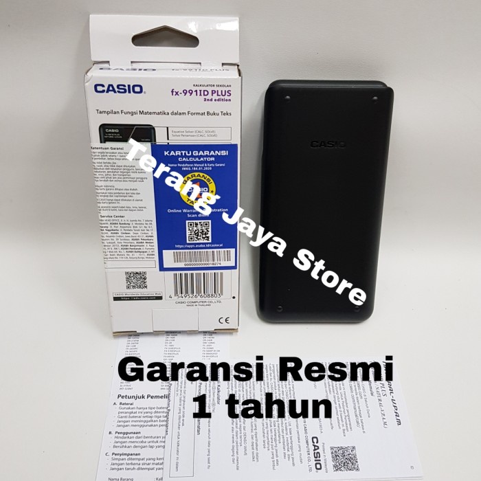 

Kalkulator Scientific Casio FX-991 ID Plus 2nd Edition Casio FX991 ID