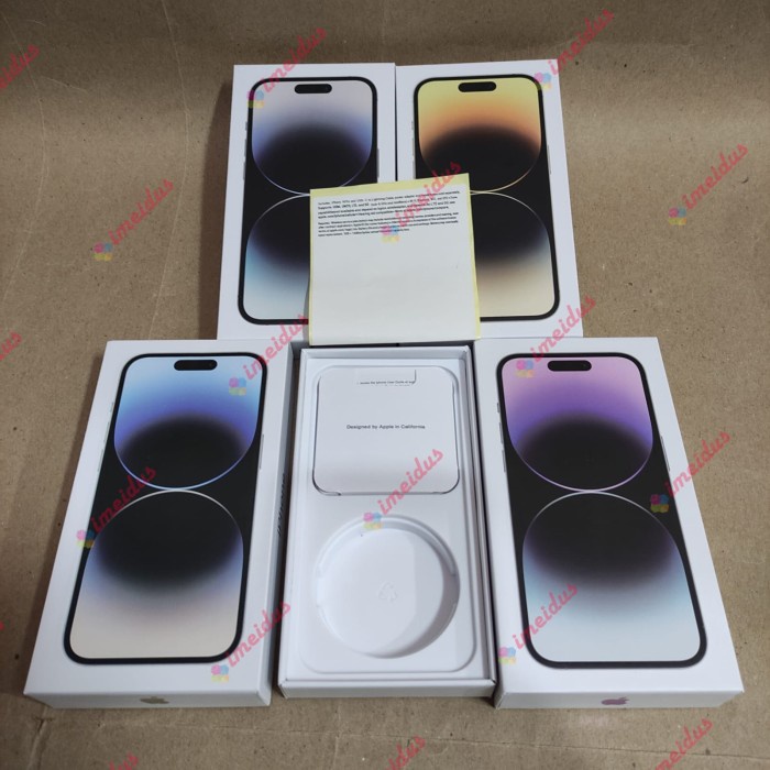 

PROMO TERBATAS!!! Dus box kotak iPhone 14 Pro Pro Max - Gold, 14 Pro
