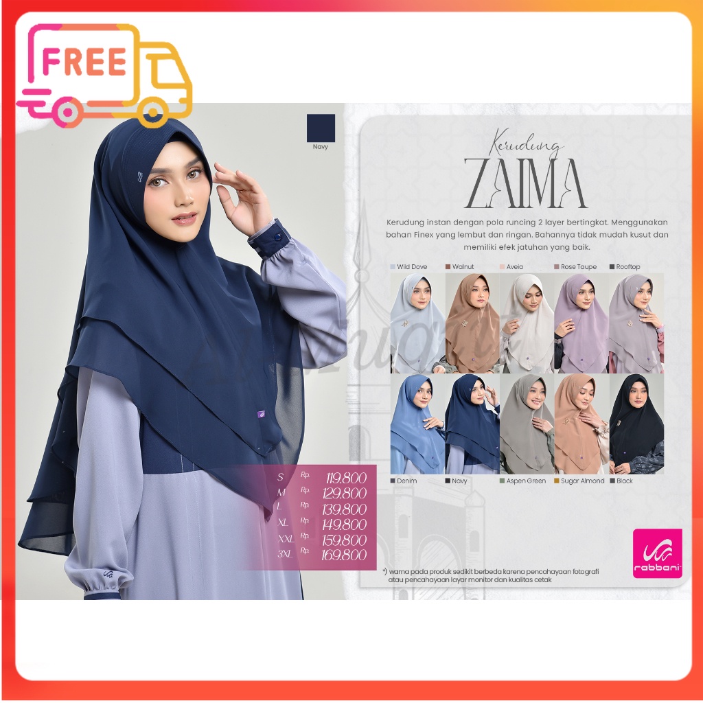 Rabbani - Kerudung Instan Zaima