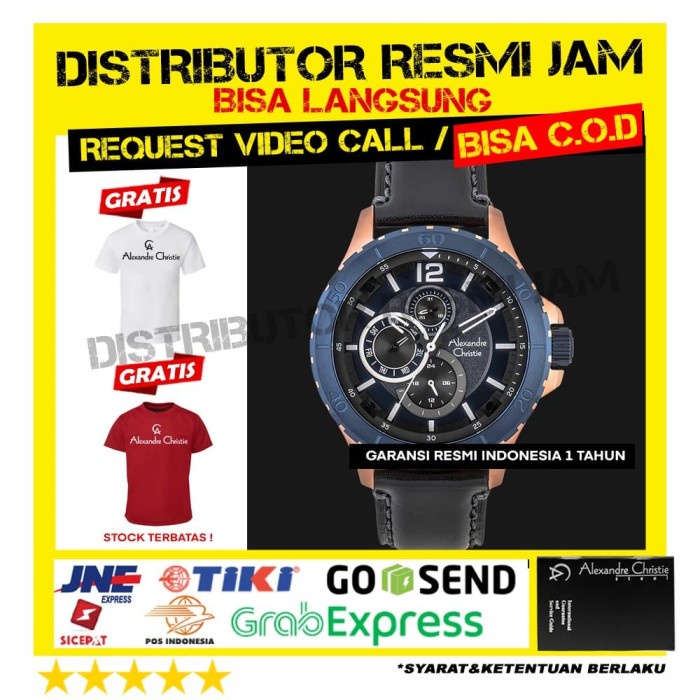 JAM PRIA ALEXANDRE CHRISTIE 6510MF AC6510MF AC 6510 BLUE ROSEGOLD