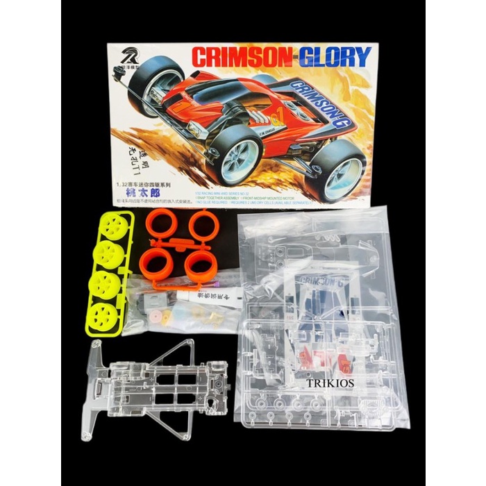 Mini 4wd Merk DD Ruize Crimson Glory Full Clear