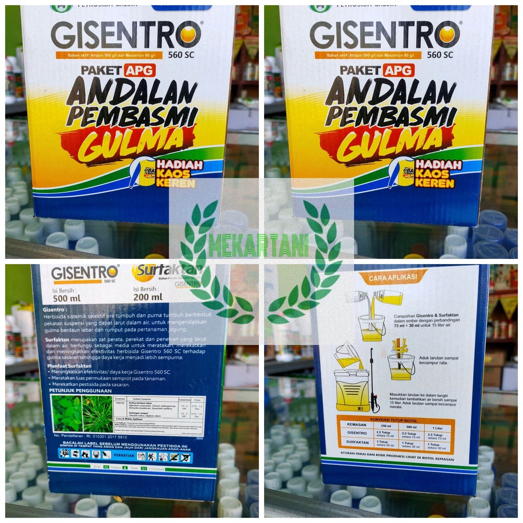 herbisida GISENTRO 1 liter gisentro 500ml gisentro 250ml  / gisentro 560SC herbisida selektif pra tu