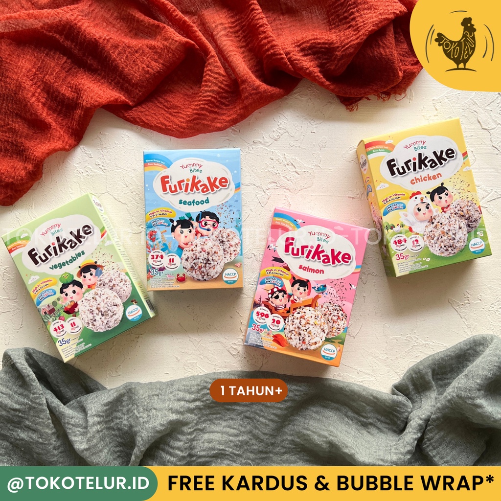 

YUMMY BITES - Furikake Topping Nori Rumput Laut Kering | Makanan Snack