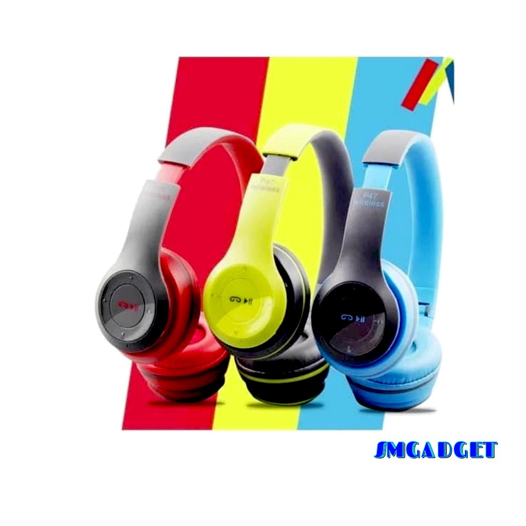 Headset Earphones P47 Bluetooth Wireless Headphones
