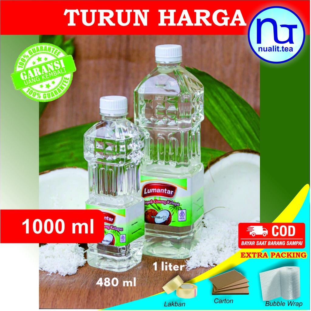 

Minyak Klentik Alami Lumantar 1 Liter / Minyak Kelapa Murni 1000ml Minyak Goreng