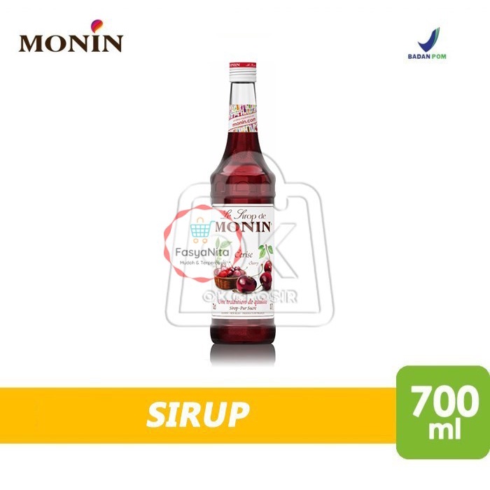 

Sirup Monin Cherry Syrup Sirup Ceri (700ml) - FasyAnita Mart Denpasar