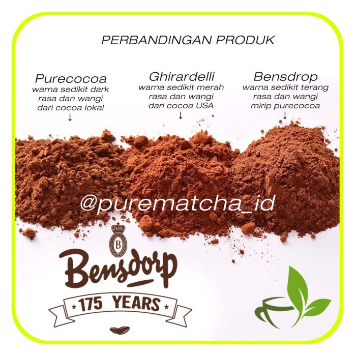 

Termurah [ Best Seller ] Bensdrop Coklat Bubuk Murni Bensdorp Cocoa Pure Cocoa Powder 500gr