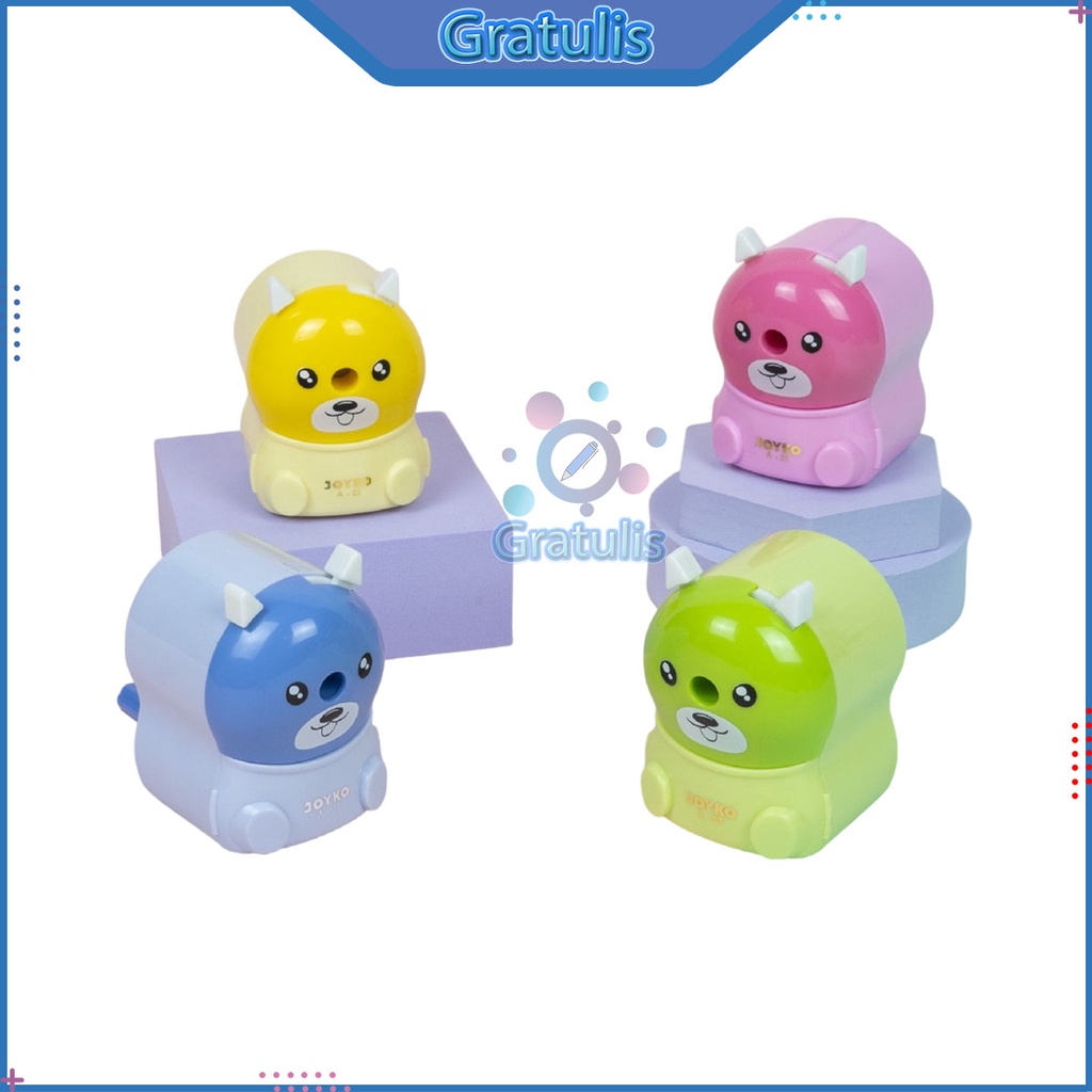 

SERUTAN PENSIL PUTAR KARAKTER JOYKO A-21 / RAUTAN PINSIL PUTER / PENGSERUT GILING / PENCIL SHARPENER