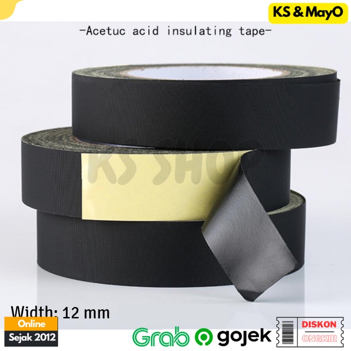 

Isolasi Lakban Asetat Tahan Panas 0.21mm Flexible Tape 30 Meter