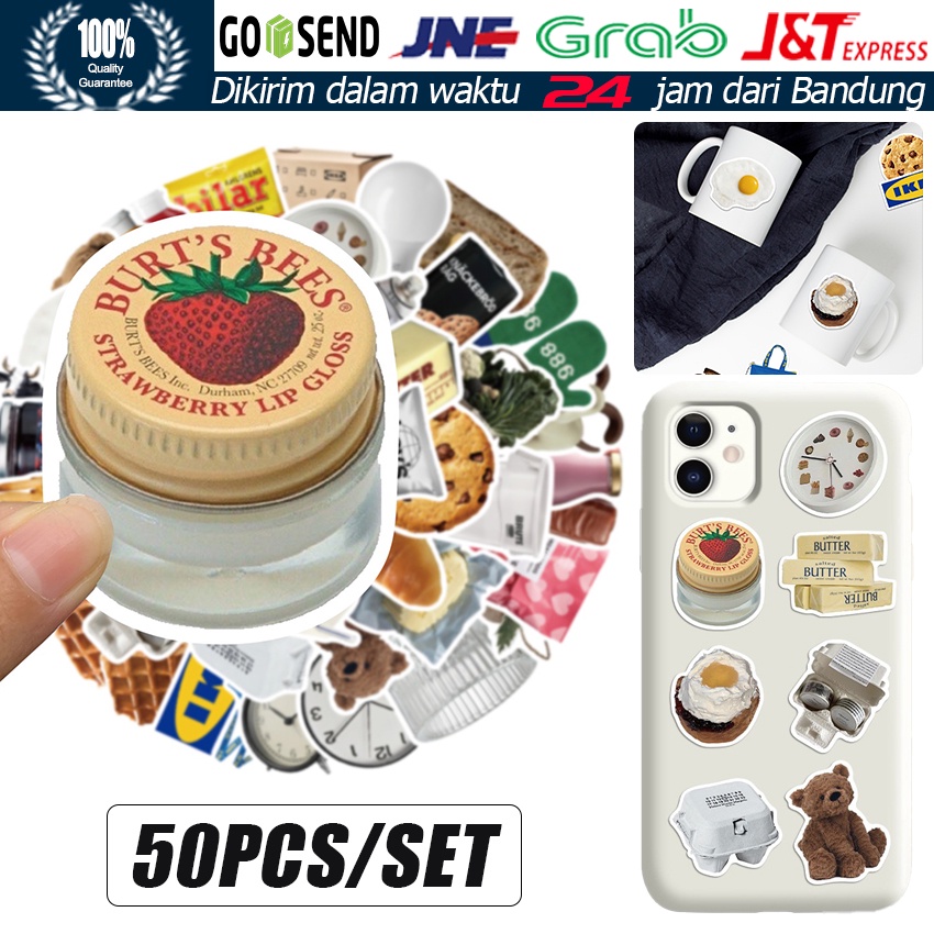 

50 Pcs IKEA Stiker Tahan Air Gaya Retro Untuk Ipad / Sepeda / Laptop / Ponsel / Skateboard