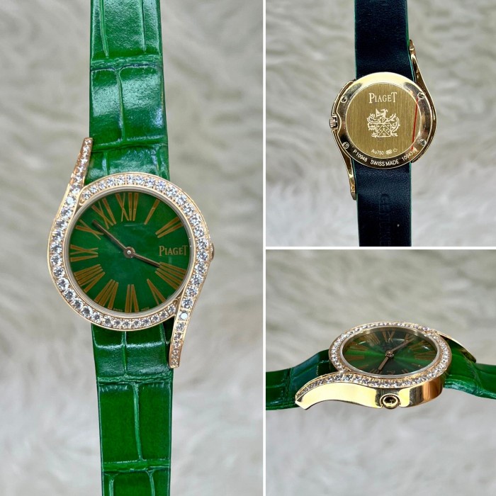 JAM TANGAN WANITA QUARTZ MEWAH  DIAMOND BODY GOLD