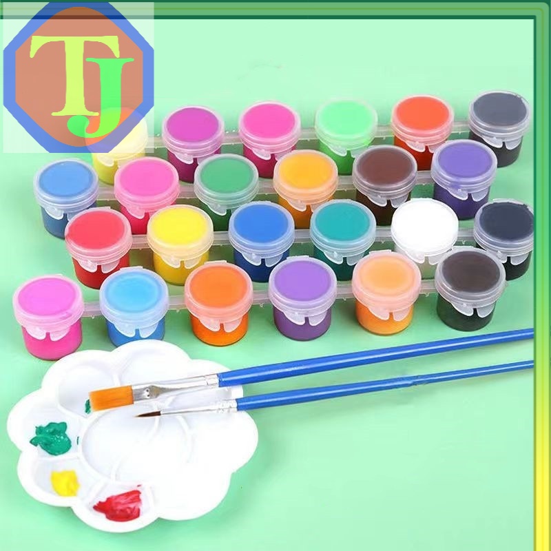 

Cat akrilik Set 6 Warna 12 Warna/Cat Akrilik Kanvas Lukisan Kanvas Cat Cat Akrilik 3ml + Dua pulpen