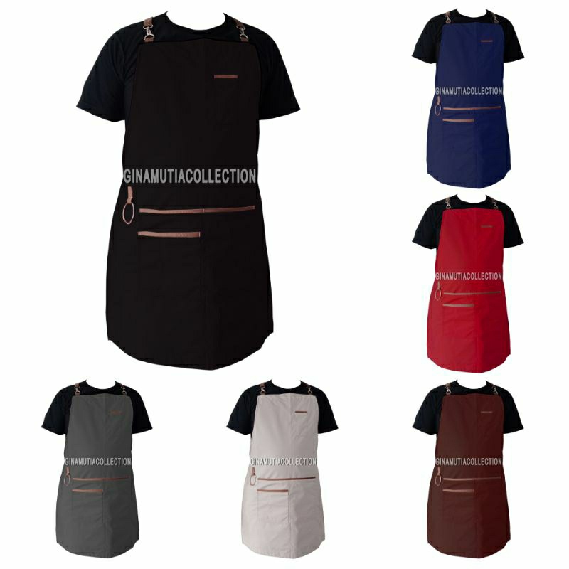 CELEMEK MASAK APRON MASAK CLEMEK APPRON BARISTS WAITER APRON CHEF CELEMEK APRON KAIN POLOS