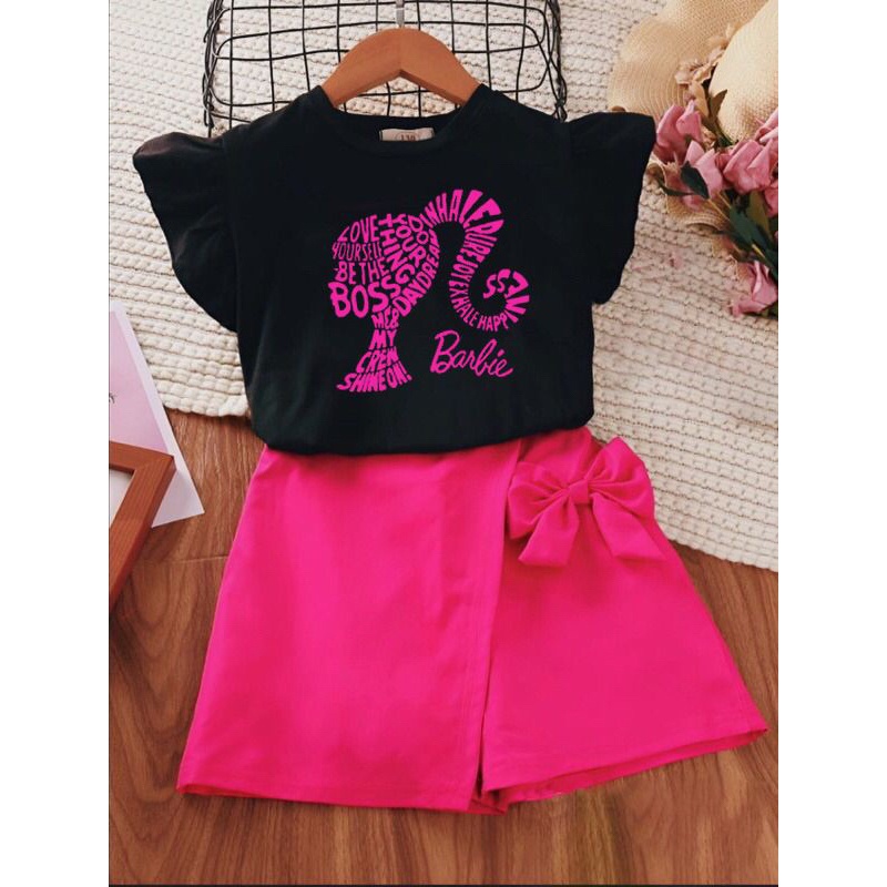 BAJU BARBIE ANAK PEREMPUAN 1-5 TAHUN KAOS ANAK PEREMPUAN
