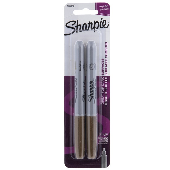 

Sharpie Pen 2pc set metallic gold silver pen decorating dekor