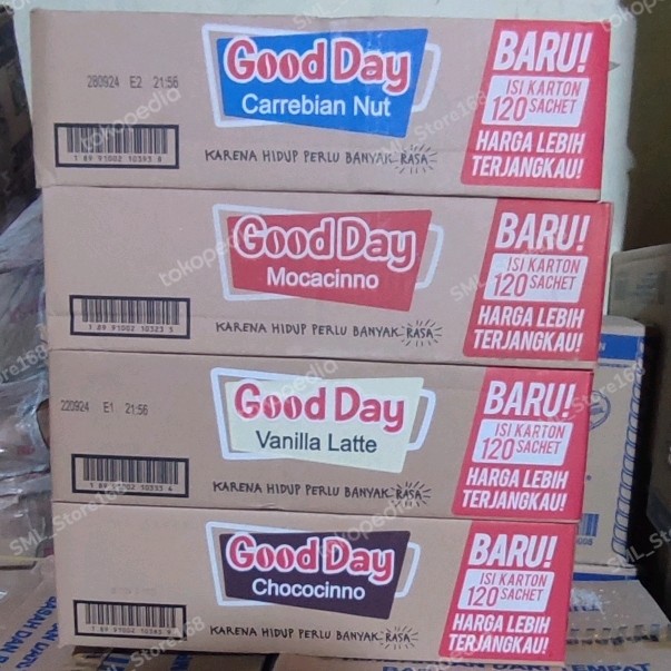 

Goodday Carrebian Nut 1 Dus isi 120 Sachet x 20gr