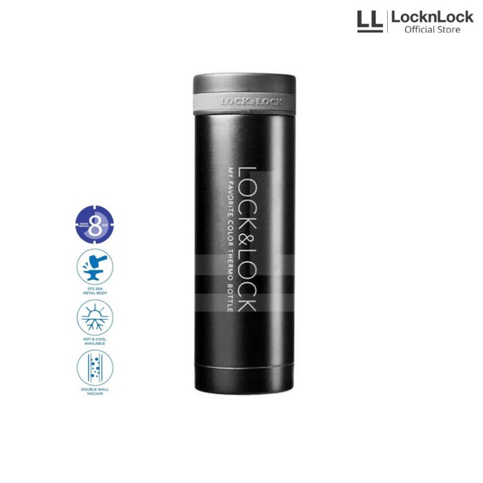 Lock & Lock Hot and Cool Tumbler Mini Mug 300ML (LHC561) hitam