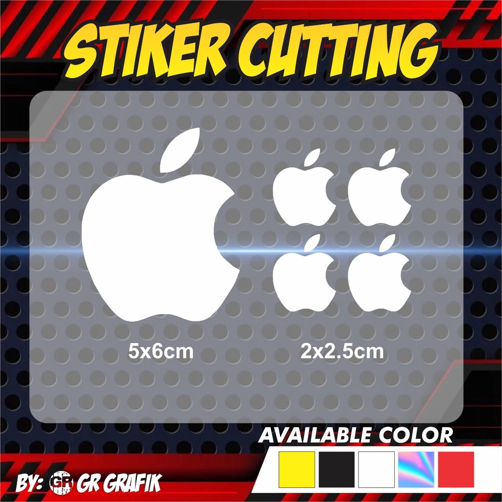 

Stiker Cutting logo Apple