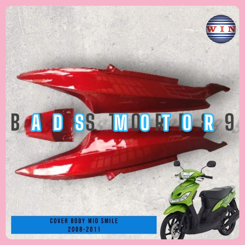 KAP BODY BELAKANG YAMAHA MIO SMILE 2008 2009 2010 2011 MERAH MAROON | COVER BODY BELAKANG MIO SMILE 