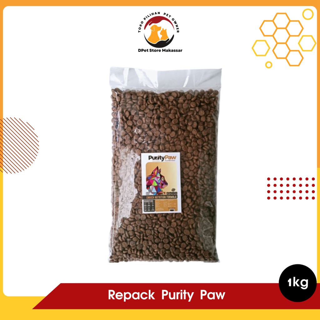 WA Makanan kucing kering-Repack Purity Paw 1kg dry food