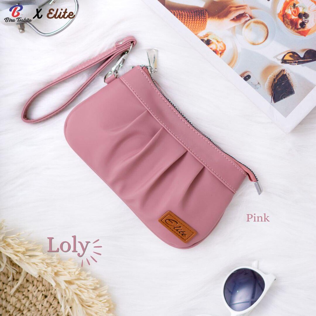 GRATIS HADIAH  LOLY POUCH BY BIRU TSABITA / pouch Loly biru tsabita/ dompet Loly / dompet wanita / L