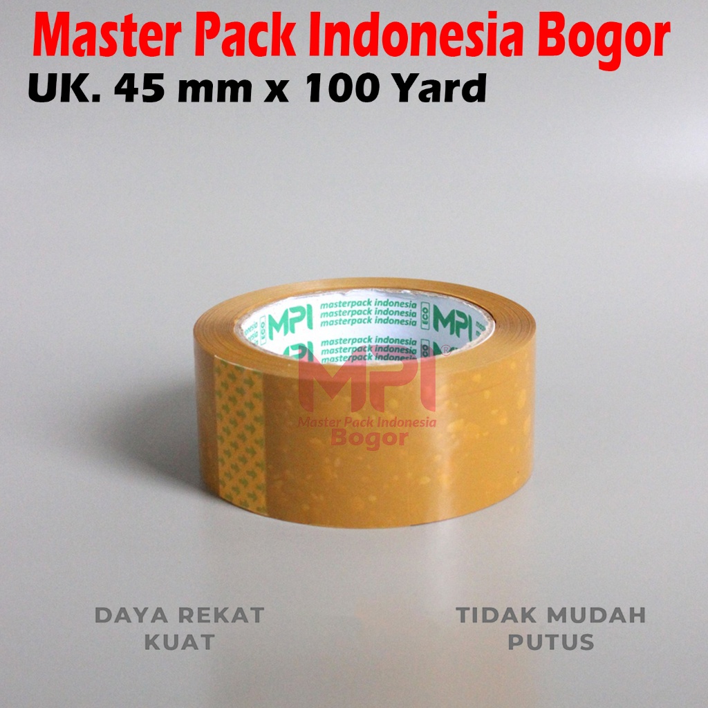 

Lakban Coklat Ekonomis 45 mm x 100 Yard / Lakban Packing - Master Pack Indonesia