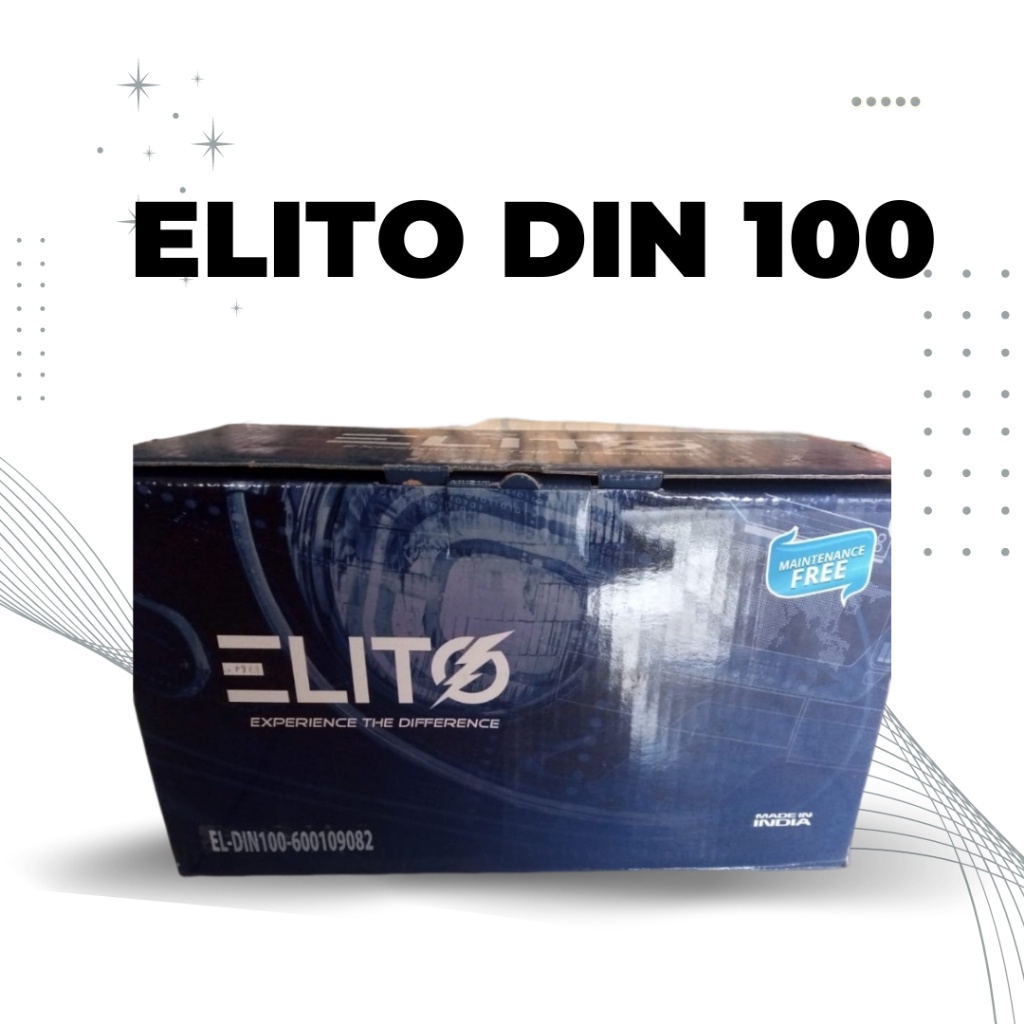 Aki Mobil Captiva Diesel Din 60038 (100ah) Elito Aki Kering Din 100