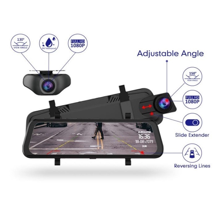 Mirror Dash Camera Parking Mode Dashcam No Memory
