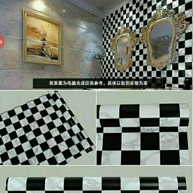 Wallpaper KOTAK CATUR - WAll Sticker Dimding