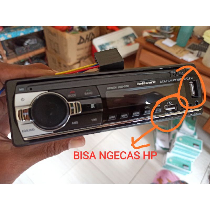 TAPE MOBIL MURAH - SINGLE DIN MOBIL - TAPE AUDIO MOBIL BLUETOOTH SINGLE DIN JSD 530 - BARANG BARU