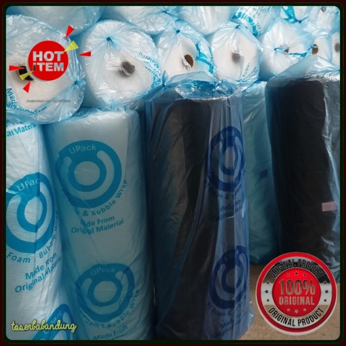 

BUBBLE WRAP BENING - HITAM UPACK 1 ROLL 50M X 1.25M BUBLE WRAB TEBAL - = BENING