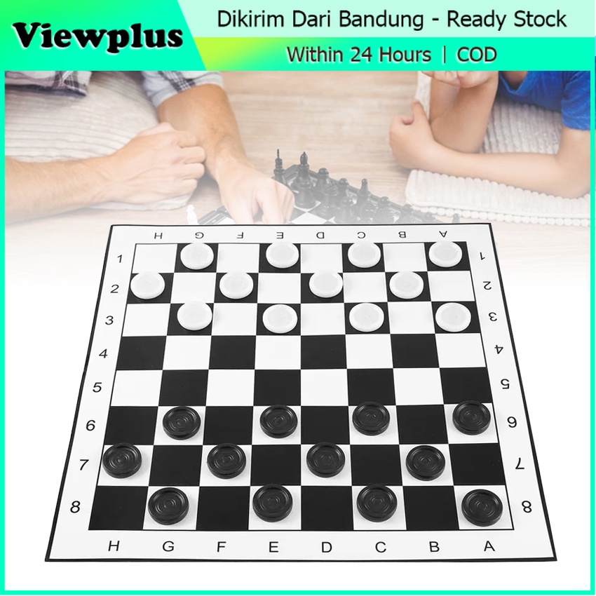 Set Papan Catur Lipat Plastik / Folding Chess Board Lipat