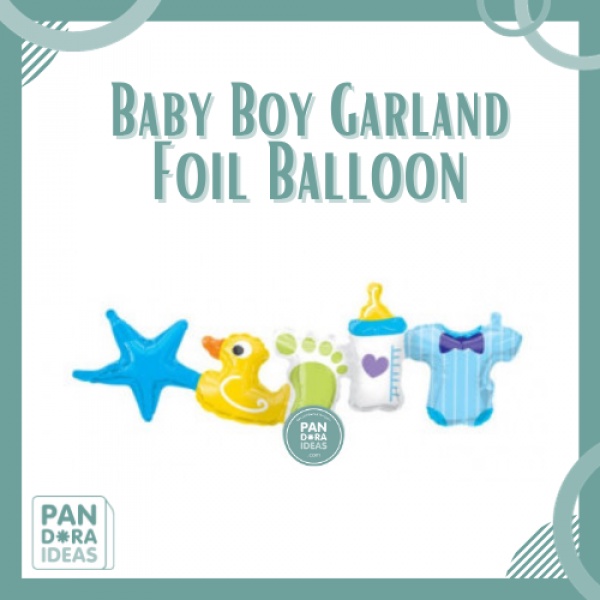 41" Balon Garland Baby Boy | Balon Foil Garland
