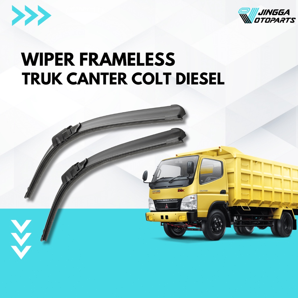 Wiper Truk Canter Colt Diesel - Wiper Mobil Truk Espasio - Wiper Mobil Truk Depan - Wiper frameless 