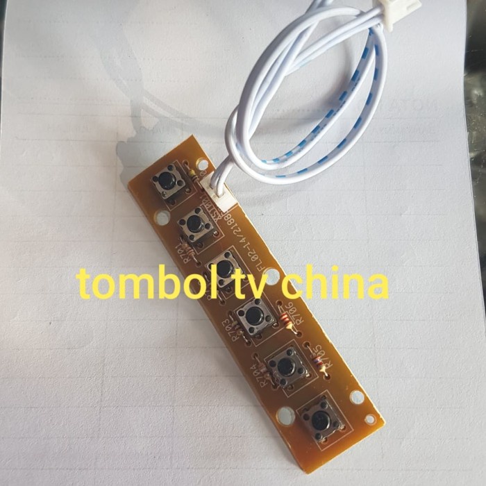 pcb papan touch swith tombol tv set volume tv