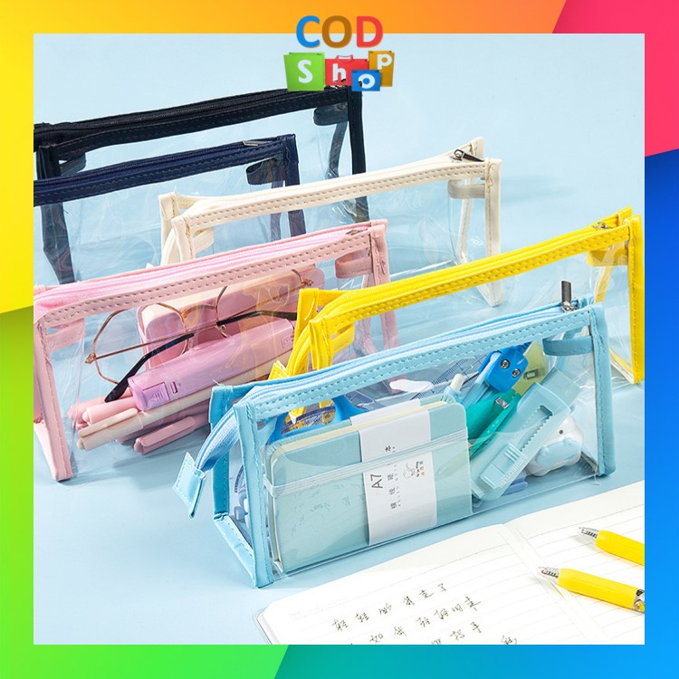 

COD - S5993 Kotak Pensil Bening / Kotak Pensil Kapasitas Besar Multifungsi / Pencil Case Bening / Pencil Case Kapasitas Besar