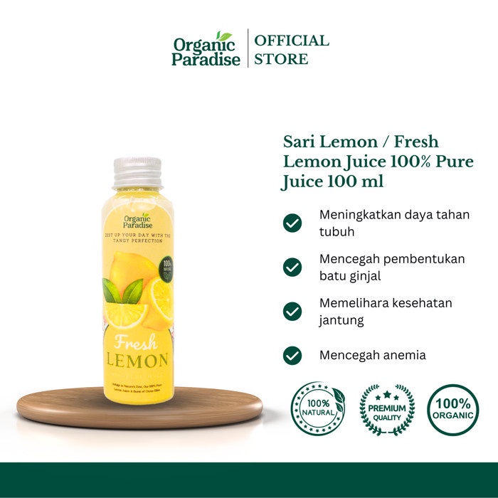 

Sari Lemon Murni / Fresh Lemon Juice 100% Pure Juice 100 ml