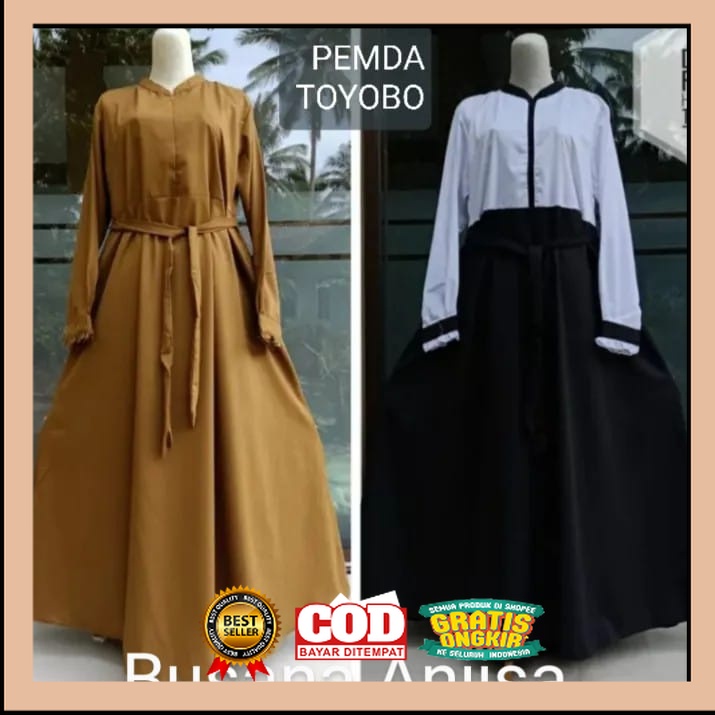 BARU HARGA DISKON BAJU GAMIS SERAGAM KERJA BAHAN TOYOBO S-M-L-XL / PNS / PEMDA /GURU TERMURAH// BAJU
