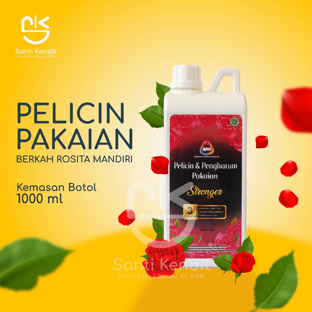 Pewangi Laundry/ MAWAR SUPER LAUNDRY/KEMASAN BOTOL 1000ML / 1 LITER