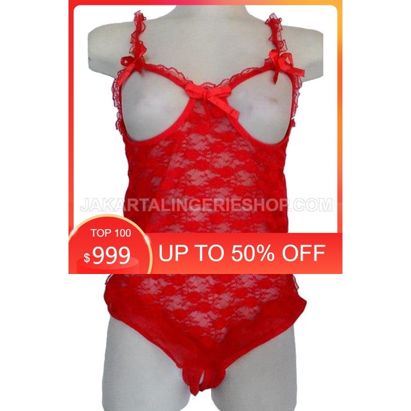 KOSTUM COSPLAY/ AKSESORIS COSPLAY Sexy Hot JLC603B Open Cup Baju Tidur Wanita Terbuka
