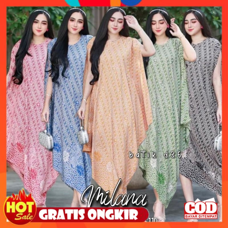 KAIN ADEM HALUS TEBAL / Dress batik rayon halus jumbo murah baju atasan pesta kondangan kasual batik
