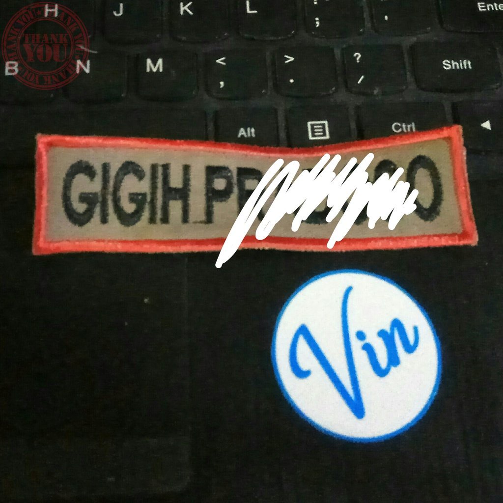 Bordir nama satpam drill coklat polisi Terbaru BordirNama dada