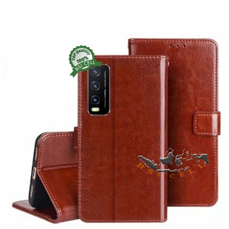 VIVO V2043, V2037, V2029 V2065, V2027, V2033 LEATHER CASE SARUNG HP DOMPET KULIT FLIP COVER CASE