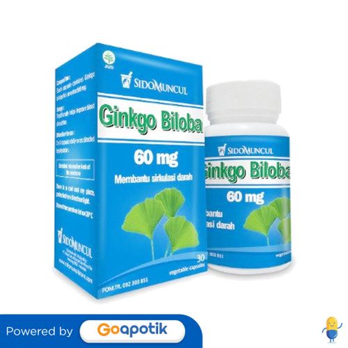 Sidomuncul Ginkgo Biloba Botol 30 Kapsul